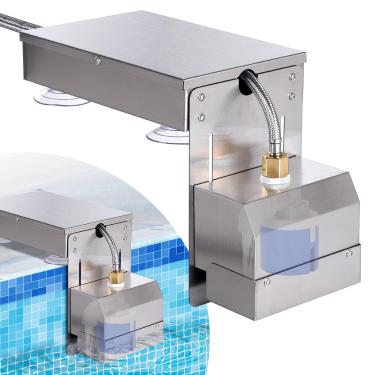 Imagem de OUJIMAI Nivelador automático de água para piscina, enchimento automático, controle de nível de água em cascata com válvula de flutuação para piscina, spa, lago, piscina, enchimento automático