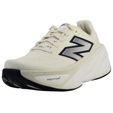 Imagem de New Balance Tênis de corrida feminino Fresh Foam X More V5, Angorá/sal marinho/manga quente, 9 Wide