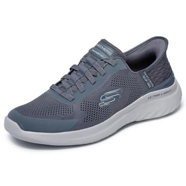 Imagem de Skechers Bounder 2.0 Emerged Tênis masculino sem cadarço, Carvão, 7 Wide