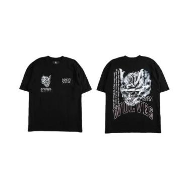 Imagem de Camiseta Oversized Darc Wolf - Unissex, Manga Curta, para Academia e T