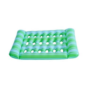 Imagem de Colchão de Ar Inflável Dobrável para Piscina - Espreguiçadeira Flutuan