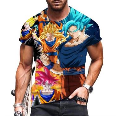 Imagem de Camiseta Oversized Dragon Ball Z - Vegeta e Goku - Estilo Harajuku Hip
