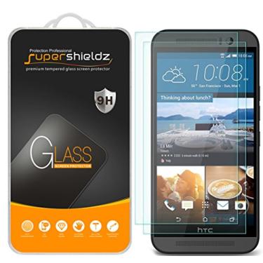 Imagem de [Pacote com 2] Película protetora de tela de vidro temperado HTC One M9, Supershieldz antiarranhões, antiimpressões digitais, sem bolhas, garantia de substituição vitalícia