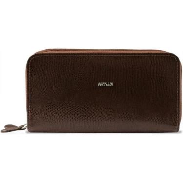 Imagem de Carteira Feminina de Couro Artlux 507, Cafe