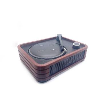 Imagem de Suporte Alexa Echo Dot 3 Toca-disco Vintage Retrô Decorativo - PlastkD