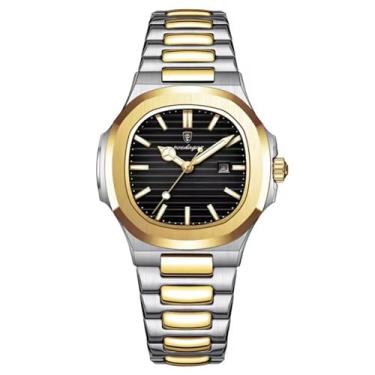 Imagem de Relógio Poedagar P613B Luxo 789 (Dourado Preto)