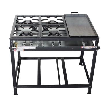 Imagem de Fogão 4 Bocas Com Chapa Baixa Pressão Linha Prime Itajobi