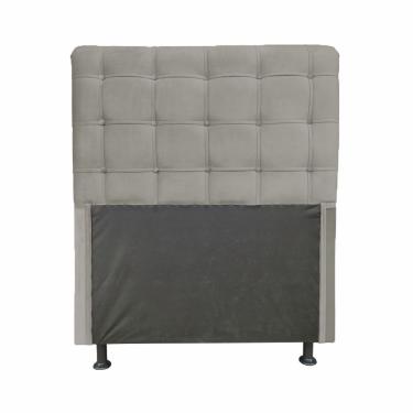 Imagem de Cabeceira Dama 1,60 Cm Cama Box Queen Suede Cinza