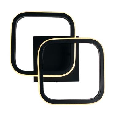 Imagem de Plafon Taschibra Village Square Led 10w 3000k Luz Amarela Bivolt Preto