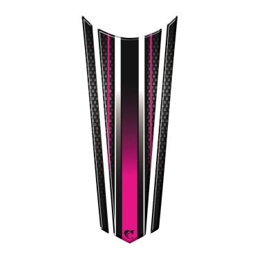 Imagem de Adesivo Faixa Gravata Resinado Tanque Moto Honda Varias Pink E Preto