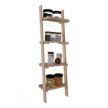 Imagem de Kit Estante 4 Planos Exclusivo Decorativo Design Minimalista E Arara Roupeiro Madeira N...