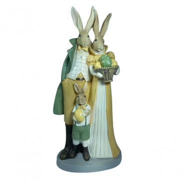 Imagem de Escultura Em Resina Coelhos Familía