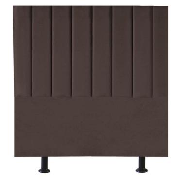 Imagem de Cabeceira Estofada De Cama Casal Box 140 Cm Paolla Corino marrom