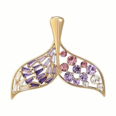 Imagem de AILONMEI Broche de designer de flor de pérola elegante, broches, bijuterias para mulheres, presente de Natal moderno, Medium, Cobre, Sem Pedra Preciosa