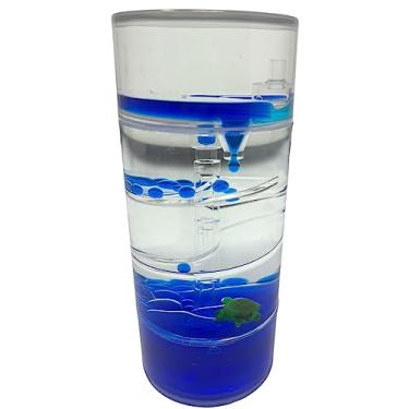 Imagem de WARM FUZZY Brinquedos Quentes E Peludos (1) Temporizador Espiral De Tartaruga Marinha - Borbulhador Movimento Líquido 3 Minutos Para Crianças Ampulheta Gotas Bolhas Caixa Prêmios Sensoriais Fidget,