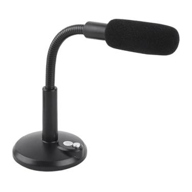 Imagem de Microfone de Computador, Voz Clara de Alta Sensibilidade Captador Direcional de 360 ​​graus Microfone Com Fio Portátil para Transmissão Ao Vivo (3,5 mm)
