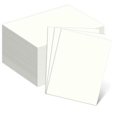 Imagem de Cartolina creme de 49,9 kg, papel Goefun 100 folhas marfim papel grosso 300 g/m2 para impressão, convites, menus, pôster, cartão DIY