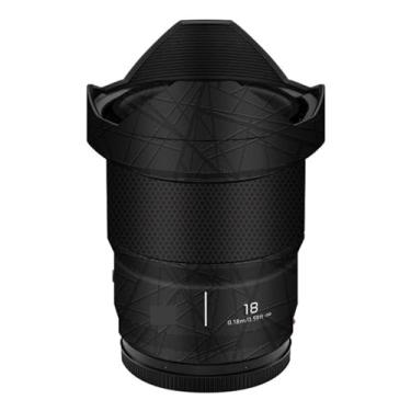 Imagem de Película para câmera protetor de lentes antirarranhões adesivo para Panasonic Lumix S 18 mm F1.8 18 1.8 (preto cruzado)