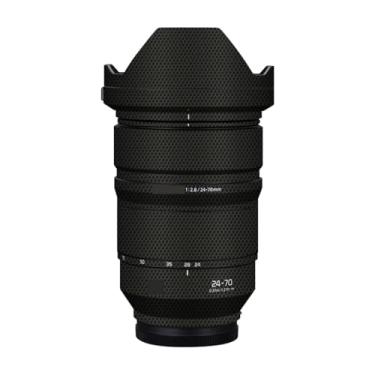 Imagem de Adesivo de câmera antiarranhões com tampa de lente para Panasonic Lumix S 24-70 mm F2.8 Película protetora decalque protetor corporal 24-70 2,8 (preto matriz)