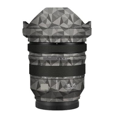 Imagem de Adesivo de lente de câmera película protetora película protetora de corpo decalque skin para Panasonic Lumix S 16-35mm F4 16 35 F 4 (triângulo titânio)