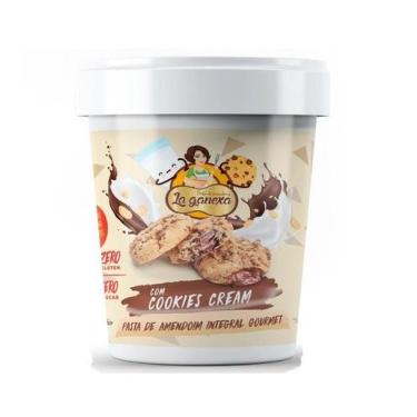 Imagem de Pasta de Amendoim Integral Gourmet (450g) - Sabor: com Cookies Cream -