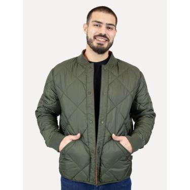 Imagem de Jaqueta Calvin Klein Jeans Dupla Face Bomber Reversivel Verde Oliva, L