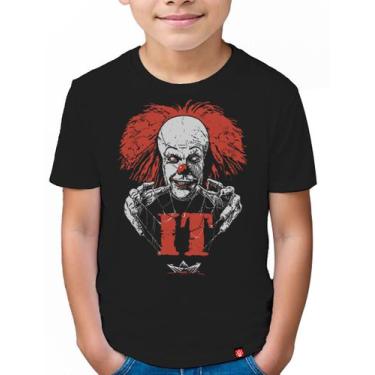 Imagem de Camiseta Infantil IT - KING OF GEEK, Preto, 10