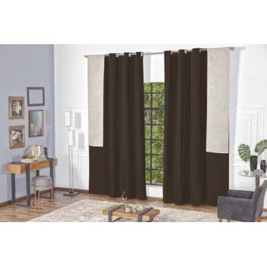 Imagem de Cortina Belfort - Casa Artuz, 3m, Tabaco