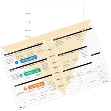 Imagem de Planner Pad 7 furos folha solta janeiro a dezembro de 2026/calendário ano 16 cm x 21 cm médio 3 camadas organizador de 12 meses, tinta preta