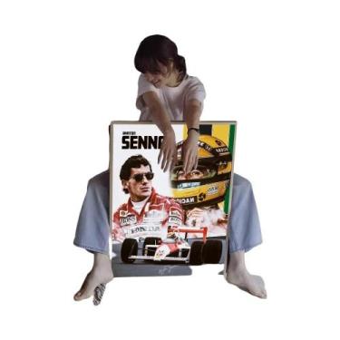 Imagem de Ayrton Senna F1 Racing Driver Poster HD Qualidade Retro Wall Art Kawai