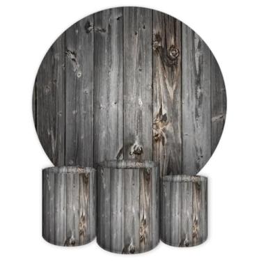 Imagem de Capas Para Painéis + Capas Cilindros Para Festas Tema Madeira(Normal,Kit Completo | 3146)