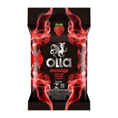 Imagem de Preservativo Olla Sabor Morango 3 Unidades