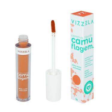 Imagem de Corretivo Líquido Vizzela Camuflagem Laranja 5g