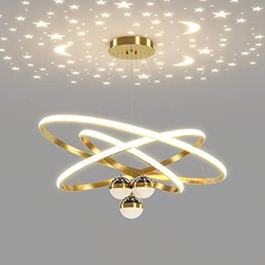 Imagem de Lustres, LEDs modernos para sala de jantar, luminária de 3 alturas ajustáveis para entrada do quarto Liviroom/D/23,6+31,5+39,4 pol