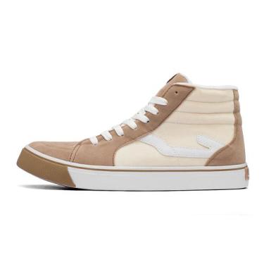 Imagem de Tênis Casual Feminino Cano Alto Vowels Sk8 Lançamento, Marrom, 38, Fem