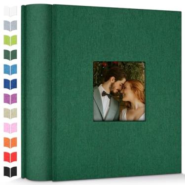 Imagem de Artfeel Álbum De Fotos 4X6 Com 1000 Bolsos, Álbuns Deslizantes, Capa Linho, Janela Frontal, Página Branca Vertical Para Casamento, Família, Aniversário, Bebê, Férias
