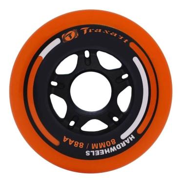 Imagem de Roda Para Patins 80mm Traxart Cor Laranja (jg C 4)