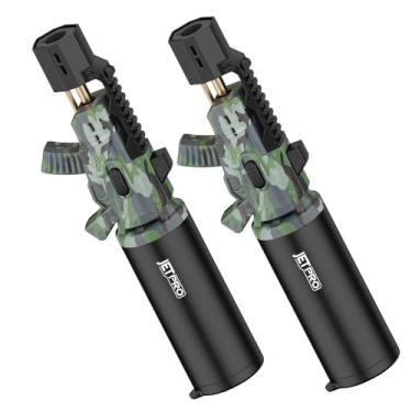 Imagem de JETPRO Maçarico de cozinha com uma mão com chama ajustável (gás butano não incluído)