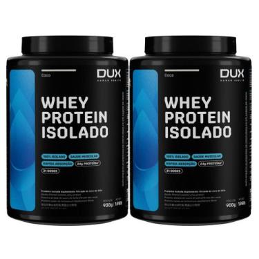 Imagem de 2x Whey Protein Isolado Dux Coco 900g, Coco