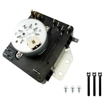 Imagem de Ninayu Temporizador de secadora W10185982 atualizado e 3 peças de parafusos + abraçadeiras reutilizáveis para lavadora de roupas Whirlpool e temporizador de secadora substitui W10185982 1546812