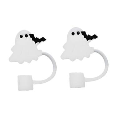Imagem de Ｂｅｓｇａ 2 tampas de palha de 10 mm, tampas de palha para presentes de Halloween, dicas para protetor de tampas, acessórios para copos, Bastão