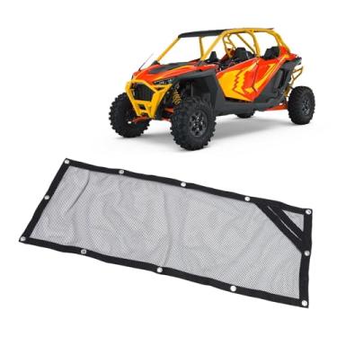 Imagem de Asixxsix Rede de Janela, Pano Oxford Utv Traseiro Windshield Rede de Janela, Melhor Ventilação Sun Protection Mesh Net Guard Com Cordões de Bungee de Bola, para Polaris Rzr Pro Pro