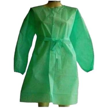 Imagem de Avental TNT Dejamaro com Manga Verde Gramatura 20 - unidade