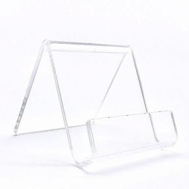 Imagem de Suporte Expositor de Celular em Acrílico Transparente Portátil - 8cm x