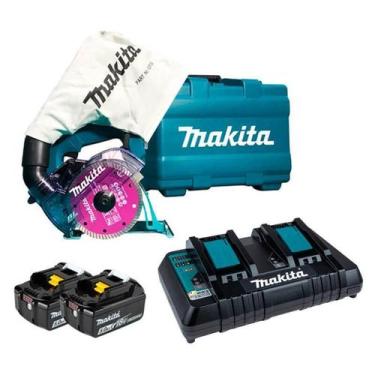 Imagem de Kit Dcc500 2 Baterias 18V Bl1850B Carregador Duplo 127V - Makita