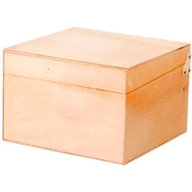 Imagem de Fichário De Mesa Madeira Pinho 6x9 25x26x19cm - Souza