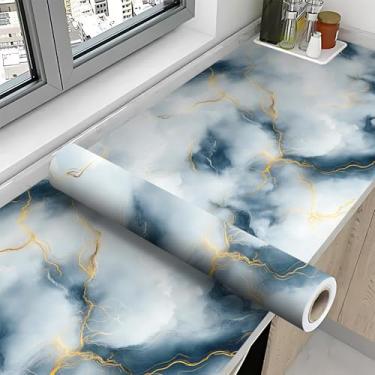 Imagem de NYZE Papel de parede vintage descasque e cole papel de parede autoadesivo moderno papel de parede removível para decoração de armário de quarto 39,3L x 16W