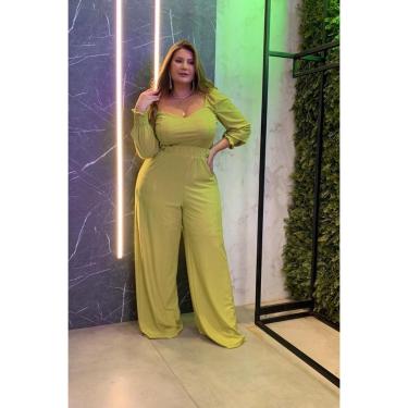 Imagem de CONJUNTO FEMININO LISO COM CALÇA PANTALONA PLUS SIZE-Feminino