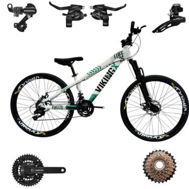Imagem de Bicicleta 26 VikingX Tuff25 21v SHIMANO Aluminio Freeride Disco Mecânico Pneu Slick 1.50-Unissex