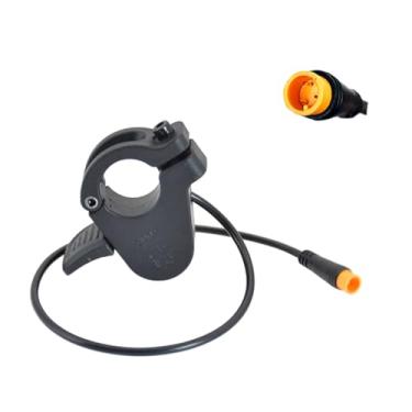 Imagem de Acelerador elétrico de polegar 12V 24V 36V 48V 60V 72V com conector macho à prova d'água de 3 pinos, acelerador elétrico de bicicleta Wuxing 300X, acelerador universal do acelerador de dedo direita